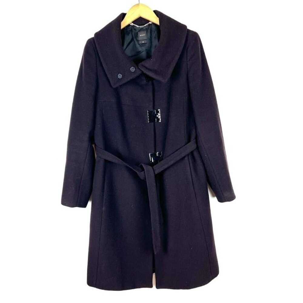 Women’s Seventy New Wool Coat Sz 42 Italy‎ Sz 6 US Purple Career Business Office